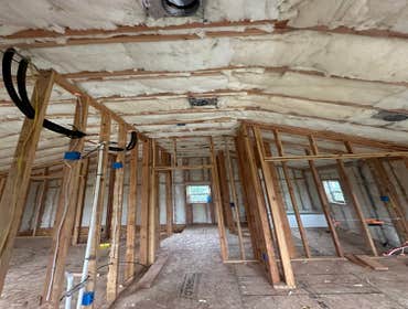 vault ceiling insulation with R -30 with paper barrier