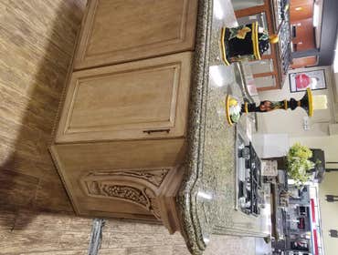 Kitchen remodeling Complete kitchen remodeling
Include tile installation backsplash countertop kitchen cabinet and upgrade electrical and the plu