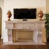 Travertine Fireplace Mantel