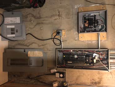 new sub-panel and 240V outlet