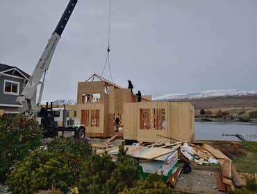 Orondo, WA - Lakehouse Addition Adding 4200 Sq Ft addition to existing 1400 sq ft home above 3 car garage in Orondo, WA