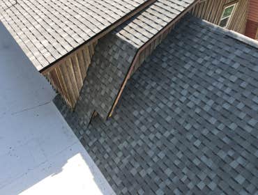 Photos by Tactical Construction Group LLC #1 Remove and reinstall a new shingle roof, tapered flat roof, and demo solar pool heaters and solar water he