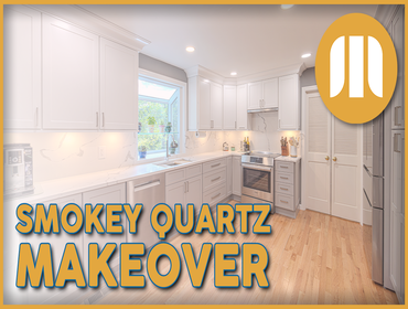 Smokey Quartz Makeover This kitchen transformation blends elegance and modern functionality with a rich, sophisticated palette inspired by smokey quart