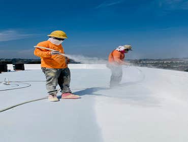 Crushed acrylic granules- UV/Walk Protective surface.