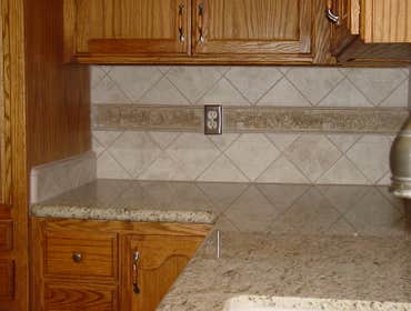 New granite countertop & tile