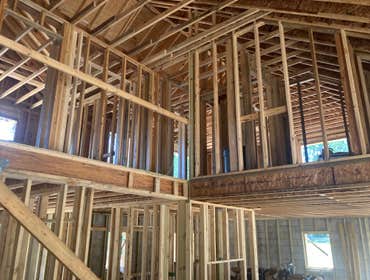 house framing, 2 story custom home