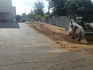 Wellness Center Dumpster Pad 2500 SF @ 6" concrete pad for delivery trucks