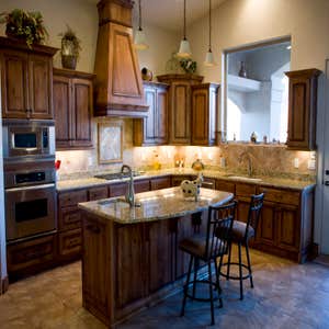custom built kitchen This client knew excatly what she wanted. I was able draft up a design on our program so she could see excatly what her...