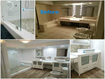 Open Concept Modern Bathroom