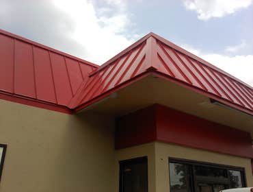Hardees Restaurants Replacement of asphalt shingles on Hardees restaurants.