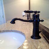 Project photos from AHR Design Solutions LLC Master Bathroom Remodel frameless shower door and custom tile design