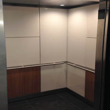 Glass, fabric, and veneer