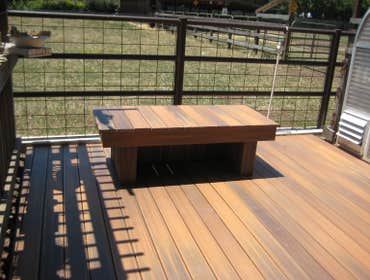 Backyard Custom Deck This project was for a customer in Gilroy, California. The deck was designed by my advisor Roy. The customer wanted a deck to inco