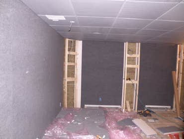 Photos from Vh improvement inc transforms a room in the basement into a media room