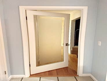 1 lite Frosted Glass French Do