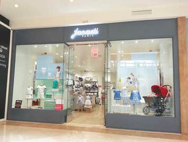 Retail Fixture Installation: Jacadi Kids Boutique, Pasadena Brand-provided fixtures were installed for this Jacadi kids boutique at Paseo Colorado in P