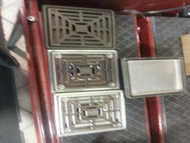 More square cast iron drains