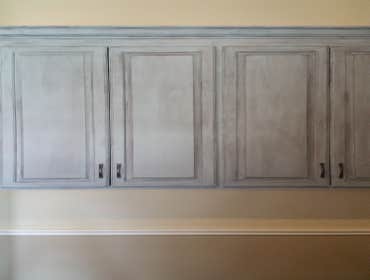Painted and applied 2 stains