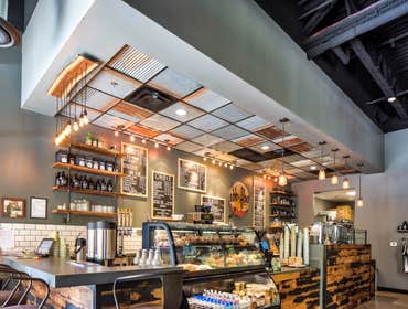 Ebb & Flow Coffee Co I was blessed with the ability to help a couple of amazing young women entrepreneurs build out their coffee shop. Thanks for letti