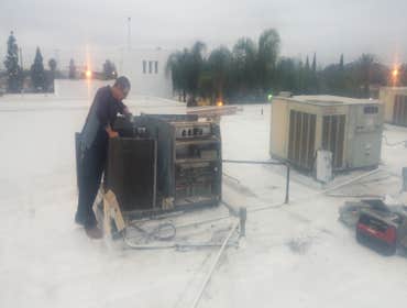 Rooftop unit installation