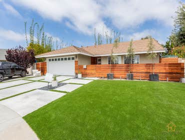 Driveway + Wood + Turf - Huntington Beach