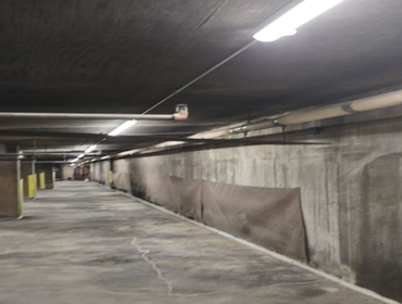 Parking Garage Lighting Installation of 101 Lights for 2 level parking garage