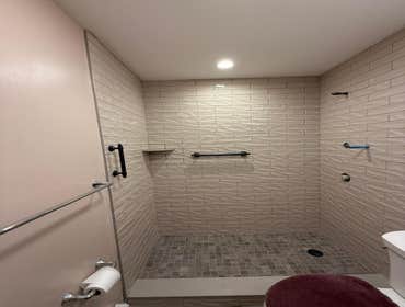 Bathroom remodel before and after