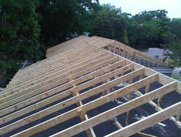 Commercial Roofing-Commercial Roof Modification from Flat Roof to Pitch Roof-Roof Framing-Commercial Remodel-Ultimate Constructo This apartment complex