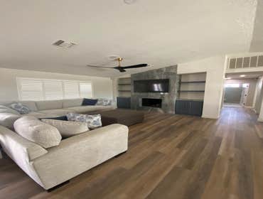 Home Remodel Complete home design remodel. Floor, cabinets, countertops, fireplace, tile, paint 3,000sqft