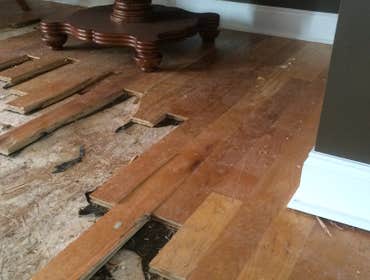 damaged flooring