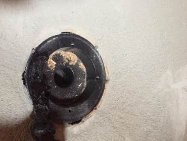 Henry's mastic on the drain