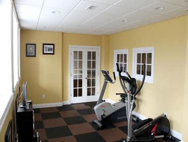 basement into exercise room
