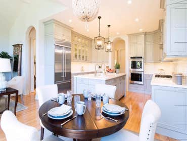 Photos by Scott Clower & Associates #3 Home interior remodel. Beautiful custom cabinetry, New wall coverings, wood floors and interior trim and paintin