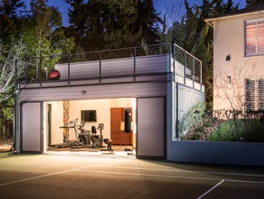 New Construction garage / gym/ deck