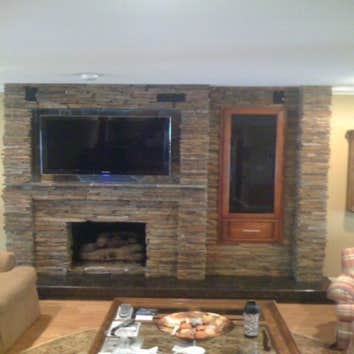 Fireplace and Bar