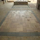 AreA Landscape Supply Inc. - Interior Displays Interior showroom designed with paver patio ideas and vertical focal points as well, such as seat walls 