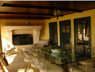 Transformation from a California ranch house to a Tuscan villa