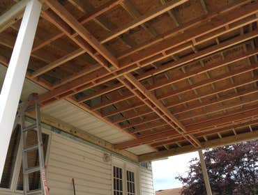 Deck with roof - in progress