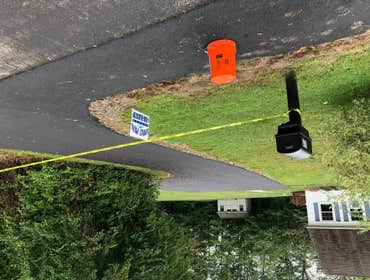 Asphalt driveway