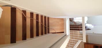 Custom StairCase With Cherry Trim