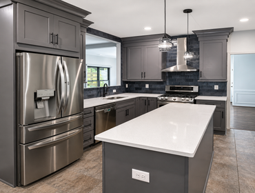 Kitchen Remodel Gray Shaker Cabinets, Smyrna, GA