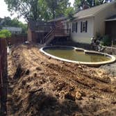 Outdoor pool installation
