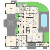 Villa Marina - New Custom Home Floor plan: Villa Marianna
Total living Sq. Ft.: 6407
Bedroom / Bath: 5/5