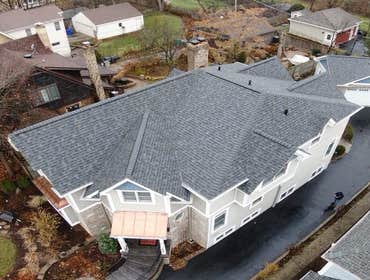 Roofing Project in Glen Ellyn, IL Estate gray shingles installed for a lovely customer in Glen Ellyn, Illinois!