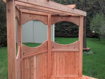 Decorative Corner Pergola