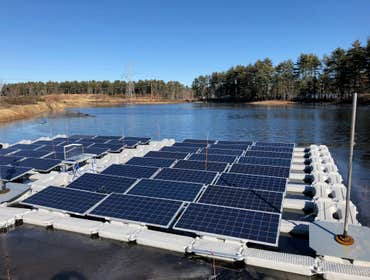 Photos by Plymouth Solar Energy #1 Ground Mounted hillside array
