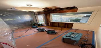 Drying out the excess moisture inside the containment