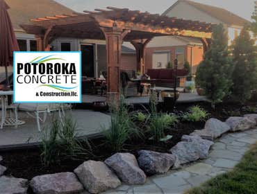 Exposed aggregate Patio photo by Potoroka Concrete
