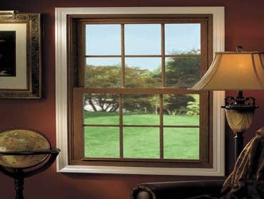 Wood Grain Vinyl Windows