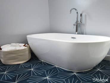 Bathroom Remodel In North Hollywood (Before/After) What a transformation! We took this outdated space and changed it into a beautiful, mid-century bath